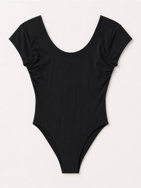 NWOT New JoyLab Seamless Black Short Sleeve Bodysuit XXL